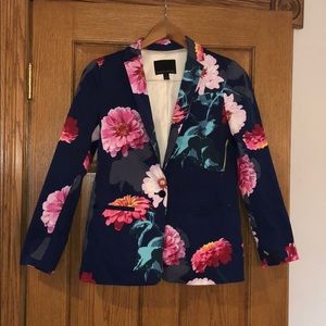 Floral Watercolor Banana Republic Blazer